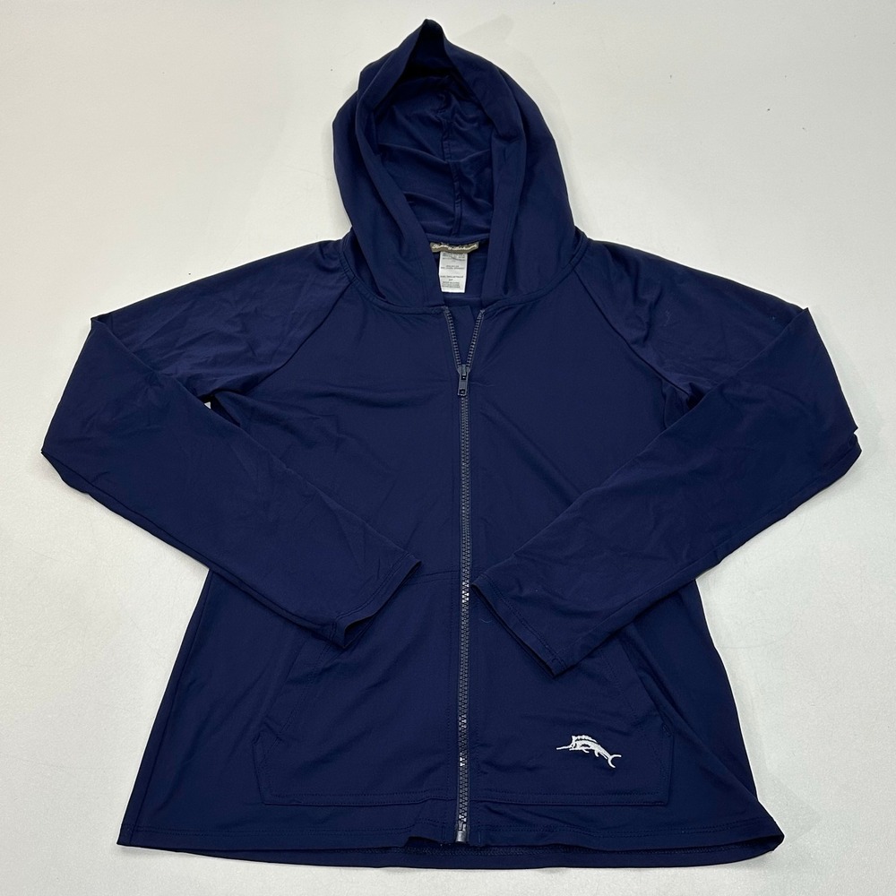 Tommy Bahama Women's Hooded Zip Jacket Navy Size‎ S